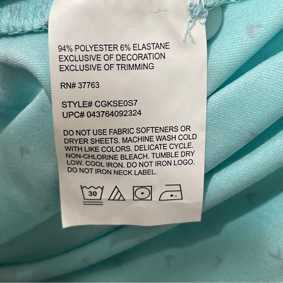 NWT Callaway Men’s XL Short Sleeve Golf Polo Aqua Blue Collar Performance - Picture 9 of 9